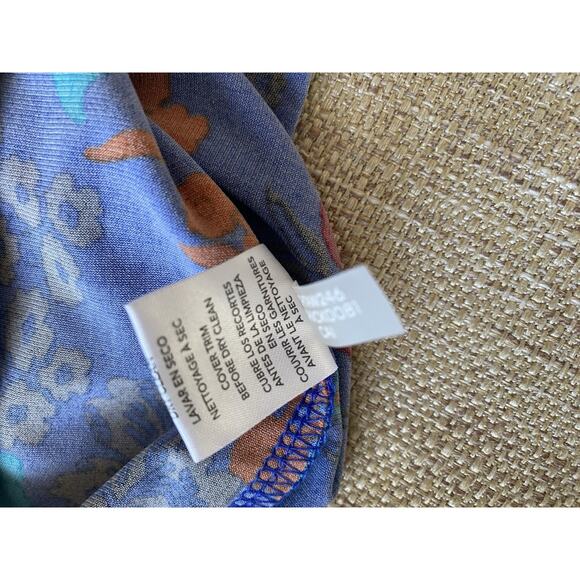 CHAPS Womens Faux Wrap Knit Dress Capri Multi Blue 8P NWT - Picture 11 of 11